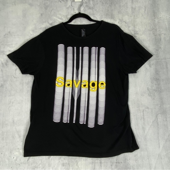 Urban Heritage Savage Tee Sz Large Cotton Black - Picture 8 of 8